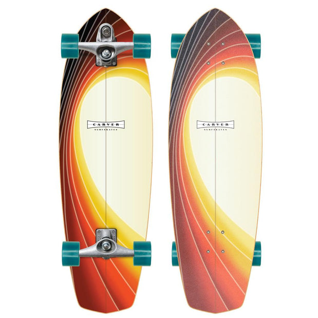 Carver Glass Off 32" Surfskate Cruiser with C7 Raw Trucks - Longboards USA