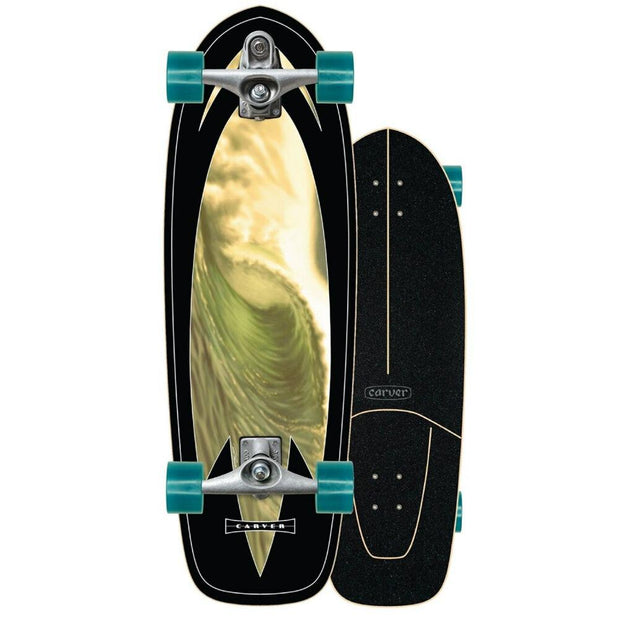 Carver Super Slab  31″ Surfskate with Raw C7 (V1) trucks - Longboards USA