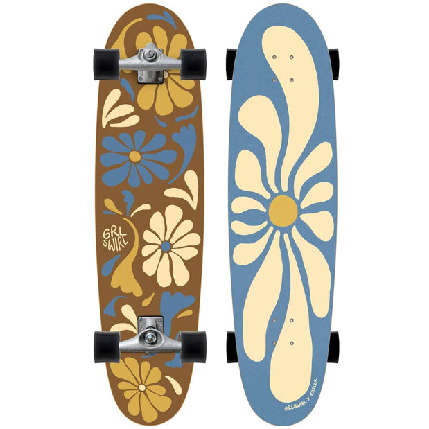 Carver x Grlswirl Longswirl Surfskate 38" Longboard with CX Raw Trucks - Longboards USA