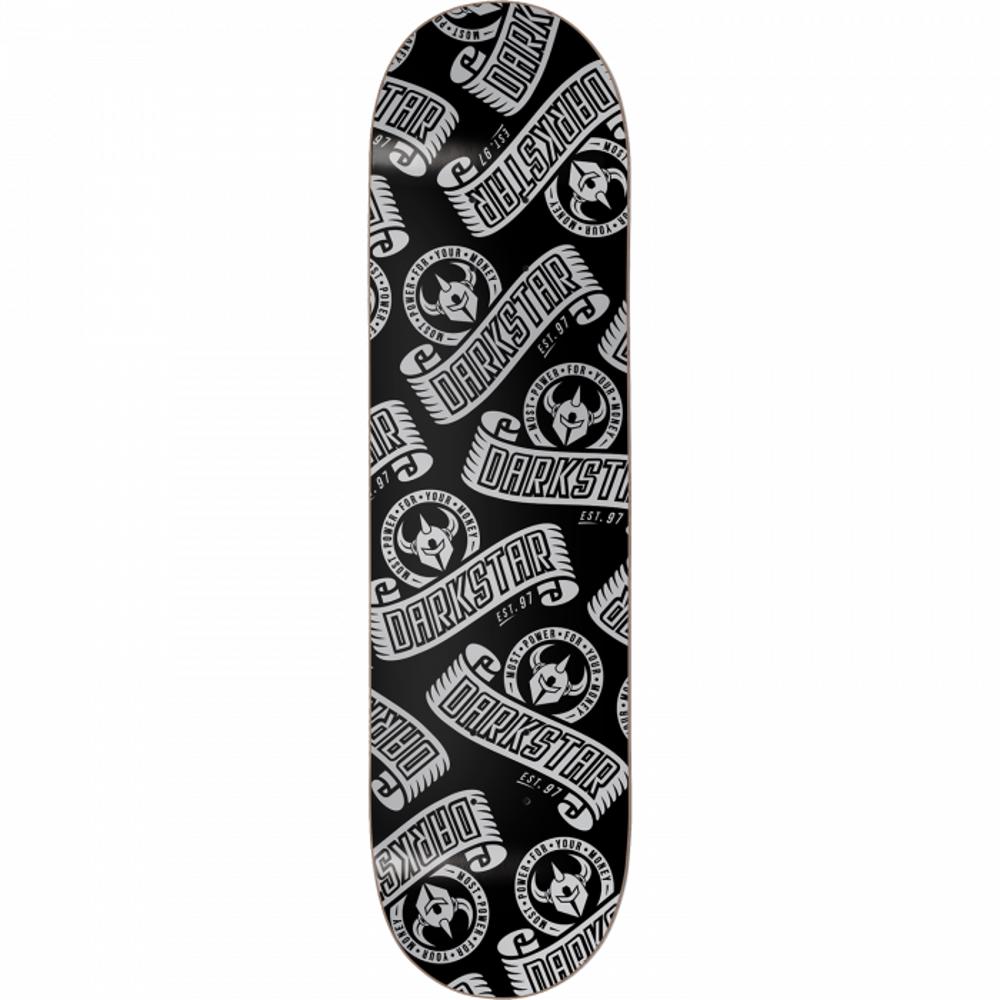 Darkstar Arc 8.25" Silver Skateboard Deck - Longboards USA