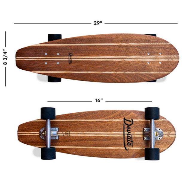 Deviate The Short-Trip - 29" Mini-Cruiser Skateboard - Longboards USA