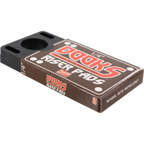 Dooks Rubber Risers 1/4" for Longboards | set of 2 - Longboards USA