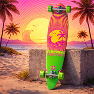 Dusters California Dreaming Neon Green 40" Pintail Longboard - Longboards USA