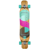 Dusters Wanderlust 47″ Teal/Purple Dancing Longboard - Longboards USA