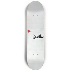 Banksy Girl with Balloon 8.25" Skateboard or Wall Art