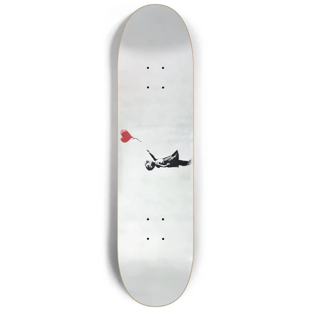 Banksy Girl with Balloon 8.25" Skateboard or Wall Art