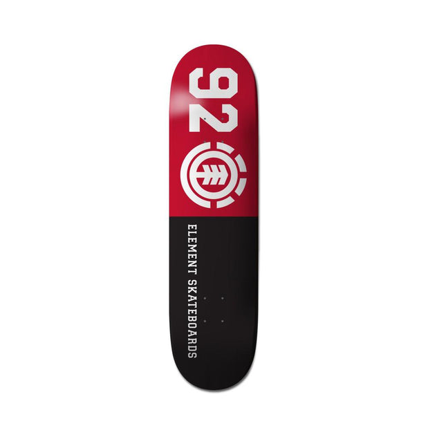 Element 92' Classic Black/Red 7.75" Skateboard Deck - Longboards USA