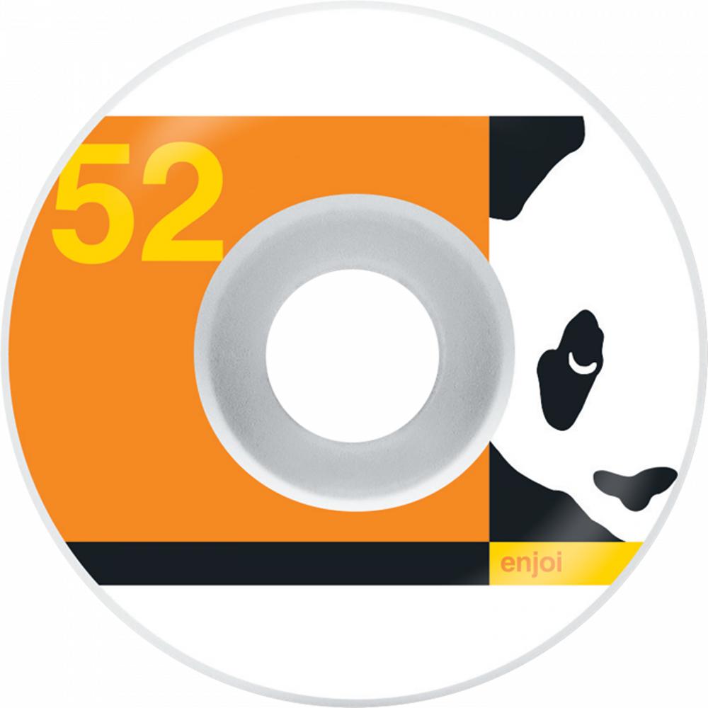 Enjoi Box Panda 52mm White/Orange Wheels - Longboards USA