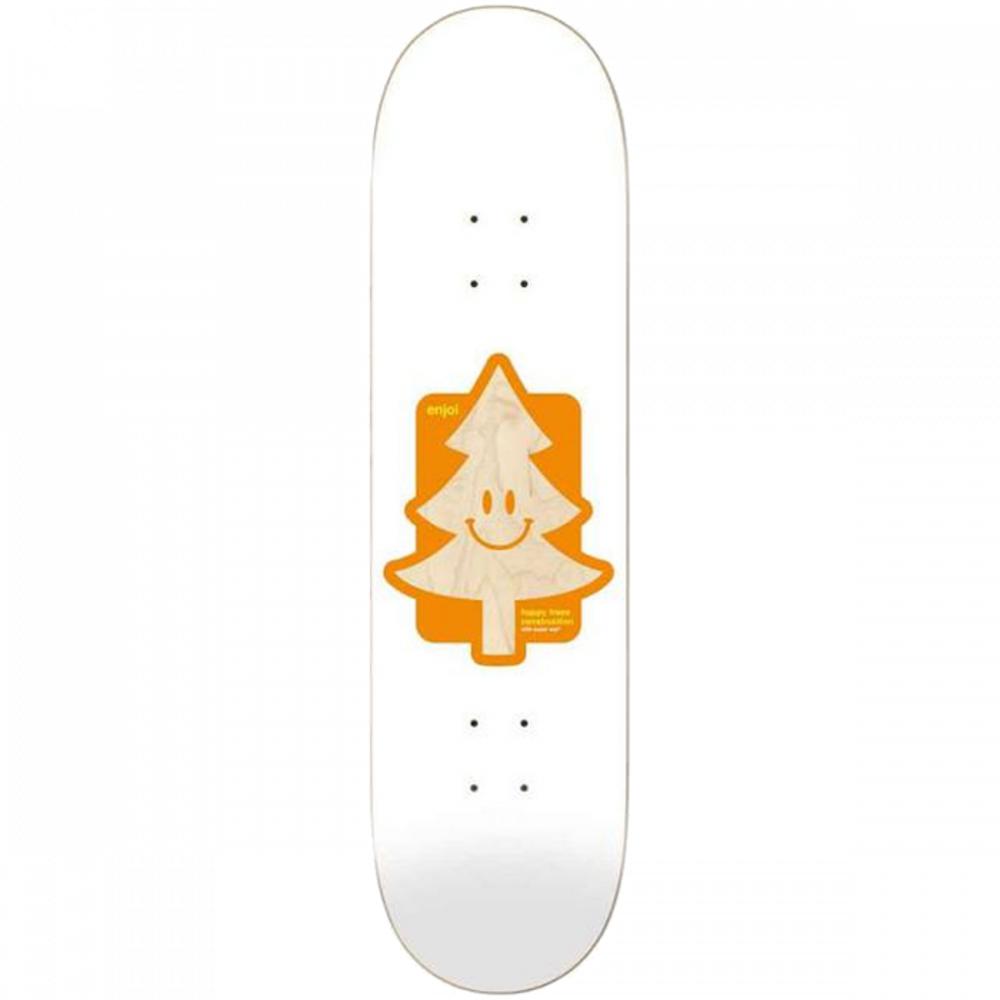 Enjoi Happy Tree 8.25 White Supersap Skateboard Deck - Longboards USA