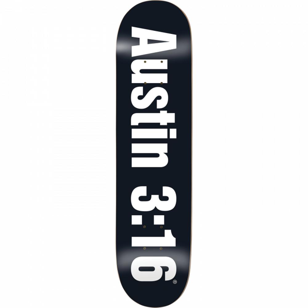 Enjoi Three Sixteen 8.0" Black Skateboard Deck - Longboards USA