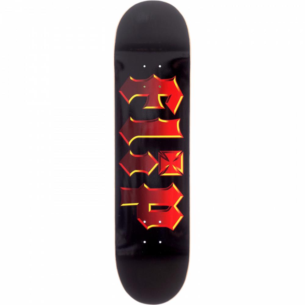 Flip Inferno 8.0" Black Skateboard Deck - Longboards USA