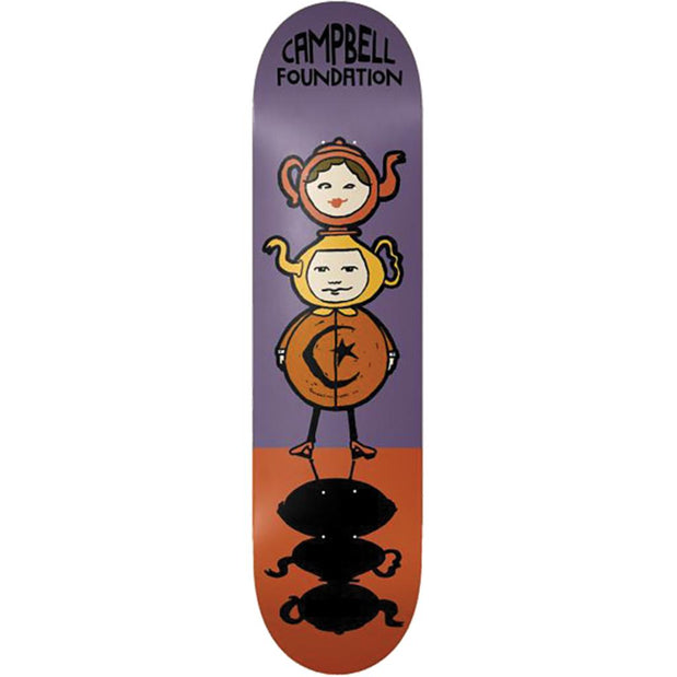 Foundation Campbell Teapot Totem 8.25" Skateboard Deck - Longboards USA
