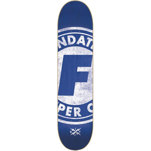 Foundation Super Co 8.0" Blue Skateboard Deck - Longboards USA