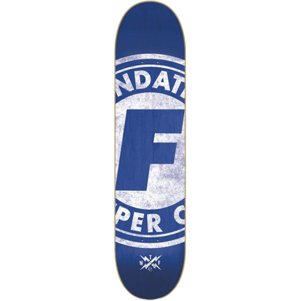 Foundation Super Co 8.0" Blue Skateboard Deck - Longboards USA