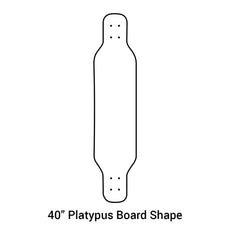 Ghost Skull Rider 40" Platypus Symmetrical Longboard