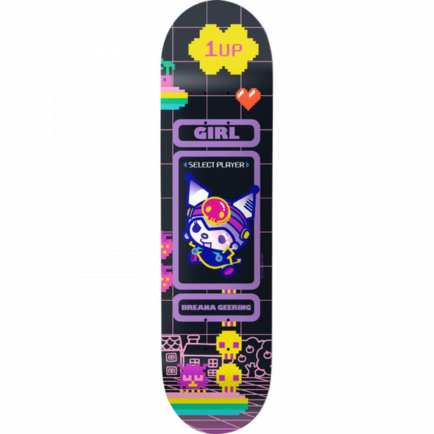 Girl Geering Sanrio Kawaii Arcade 7.25" Skateboard Deck - Longboards USA