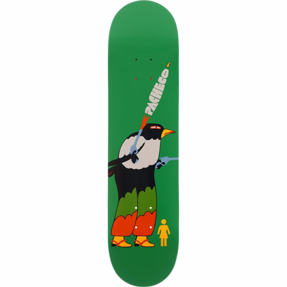 Girl Pacheco Birdman 8.0" Skateboard Deck - Longboards USA