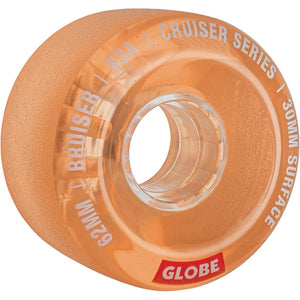 Globe Bruiser 62mm/83A Clear Coral Wheels | set of 4 - Longboards USA