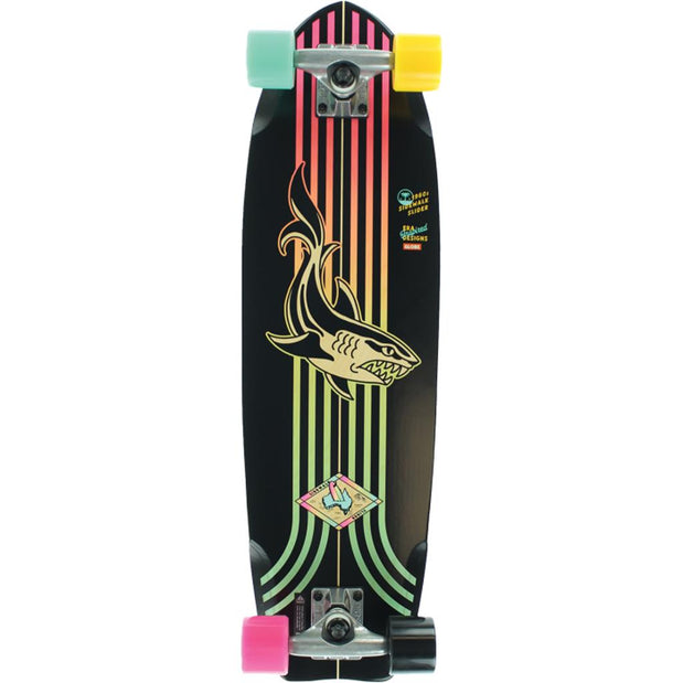 Globe Sidewalk Slider Black/Shark 8.25" Skateboard - Longboards USA