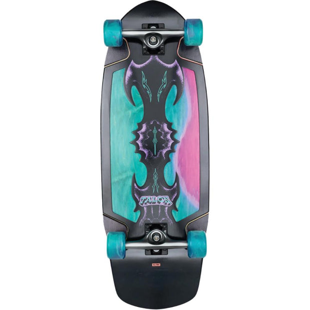 Globe Talon 10.5" Complete Skateboard Black Blue Green - Longboards USA