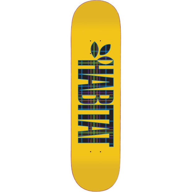 Habitat Apex Bold 8.5" Yellow Twin Textile Skateboard Deck - Longboards USA