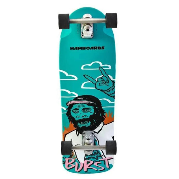 Hamboards Burst 32" Surfskate Carving Pumping Cruiser - Longboards USA