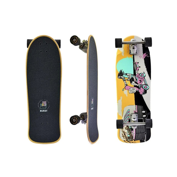 Hamboards Burst 32" Surfskate Carving Pumping Cruiser - Longboards USA