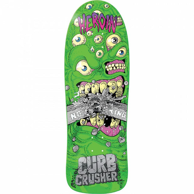 Heroin Curb Crusher Chomp 10.25" Skateboard Deck - Longboards USA