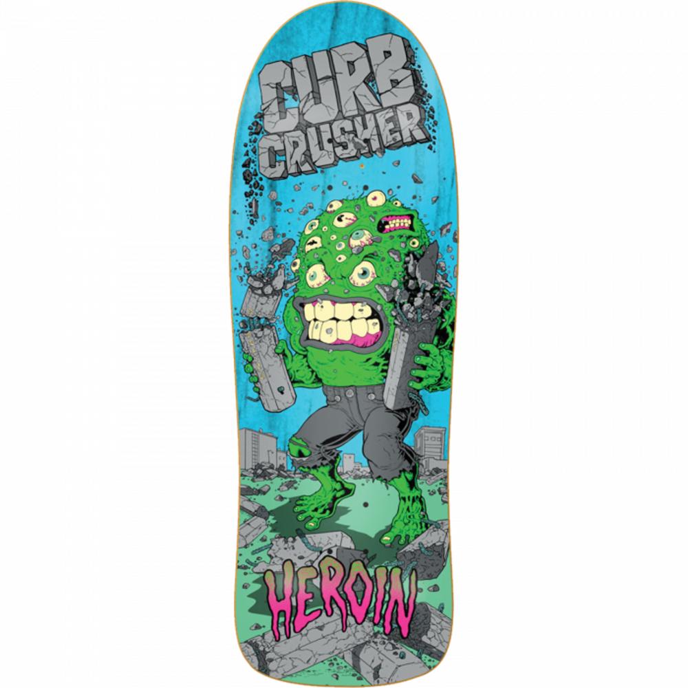 Heroin Curb Crusher Xl Barf 10.25 Skateboard Deck - Longboards USA