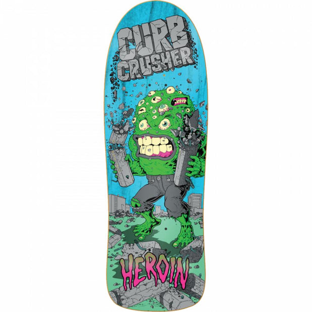 Heroin Curb Crusher Xl Barf 10.25 Skateboard Deck - Longboards USA