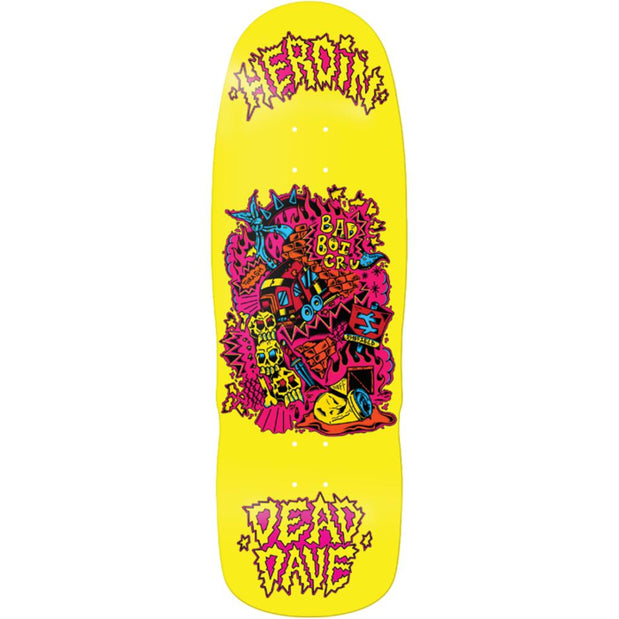 Heroin Dead Dave Trainlines 10.12" Skateboard Deck - Longboards USA