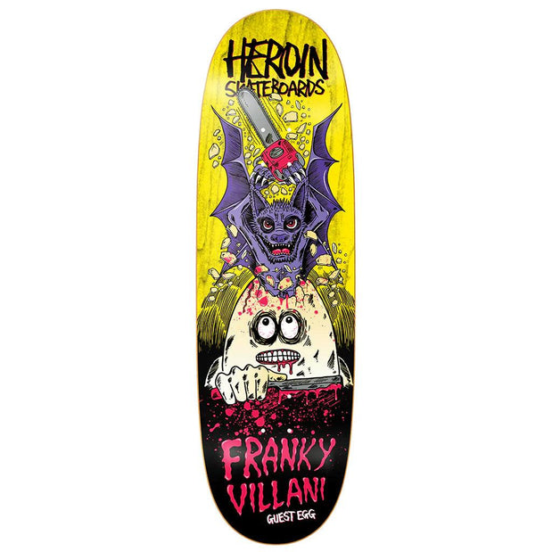 Heroin Franky Villani Guest Egg 9.5″ Skateboard Deck - Longboards USA