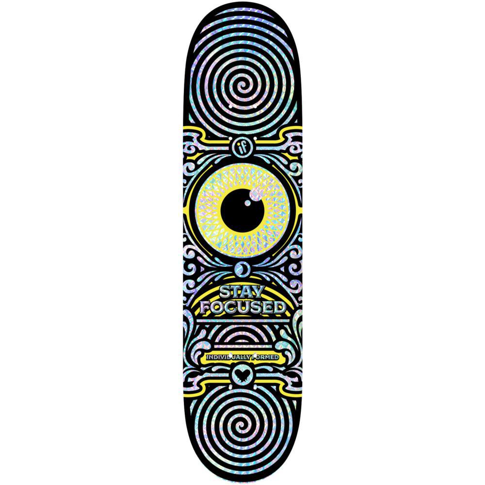 IF SKATE CO -STAY FOCUSED - YELLOW - HOLOGRAPHIC - Longboards USA