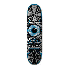 If Skate -Stay Focused Blue- Holographic Skateboard Deck - Longboards USA