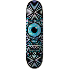 If Skate -Stay Focused Blue- Holographic Skateboard Deck - Longboards USA