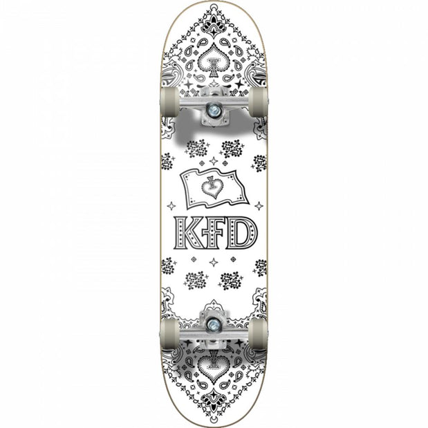 KFD Bandana 8.0" Black Skateboard - Longboards USA