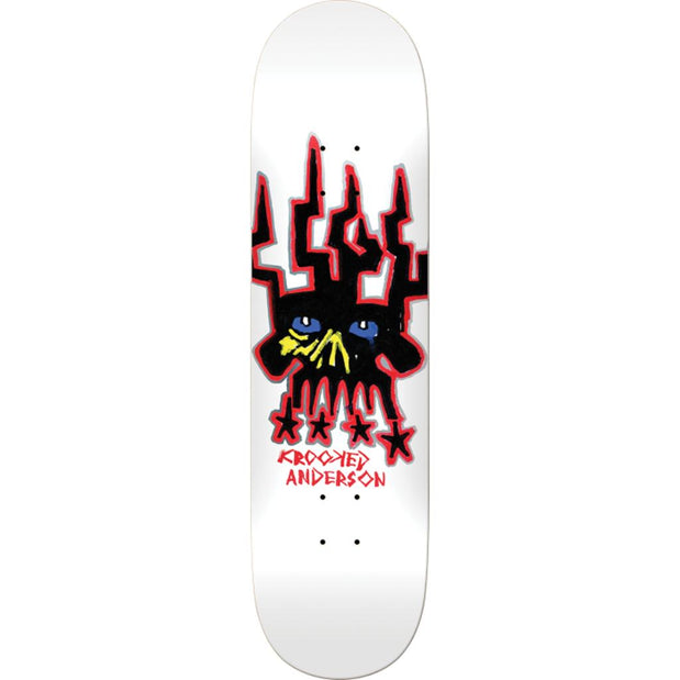 Krooked Anderson Skull King 8.38" Skateboard Deck - Longboards USA