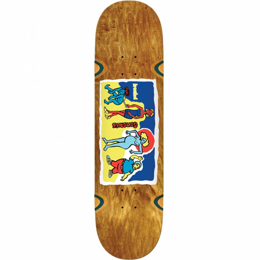 Krooked Gonz Family Affair 9" Brown Wheel Wells Skateboard Deck - Longboards USA