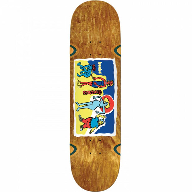 Krooked Gonz Family Affair 9" Brown Wheel Wells Skateboard Deck - Longboards USA