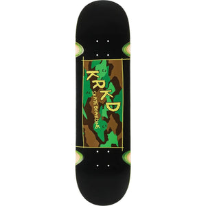 Krooked Kamo 8.25" Black Skateboard Deck - Longboards USA