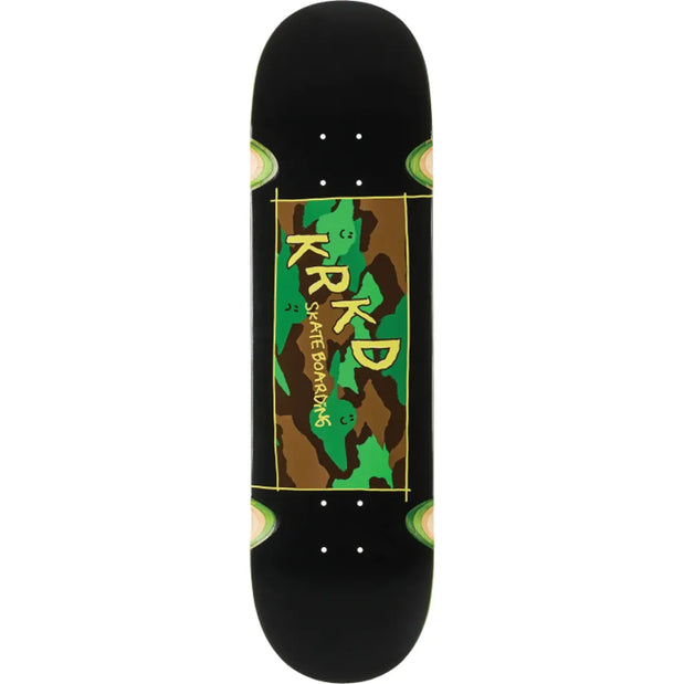 Krooked Kamo 8.25" Black Skateboard Deck - Longboards USA