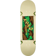 Krooked Kamo 8.5" White Skateboard Deck - Longboards USA