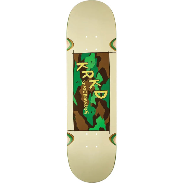 Krooked Kamo 8.5" White Skateboard Deck - Longboards USA