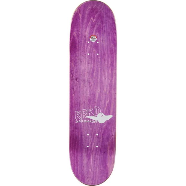 Krooked Kamo 8.5" White Skateboard Deck - Longboards USA