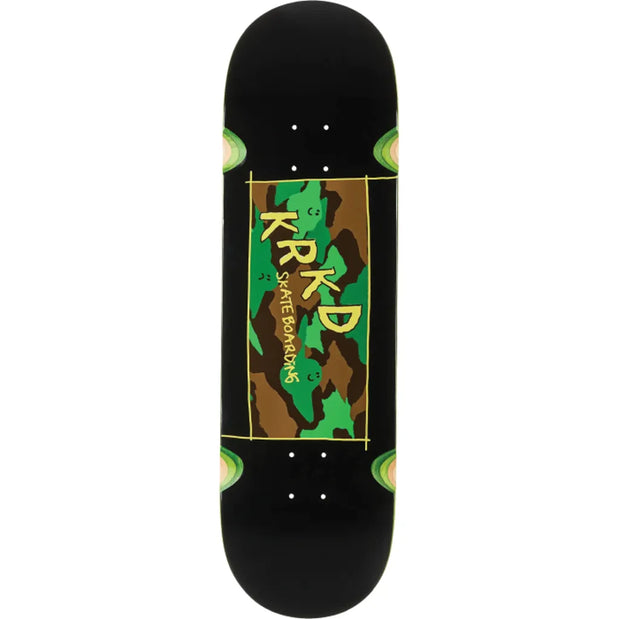 Krooked Kamo 9.0" Black Skateboard Deck - Longboards USA