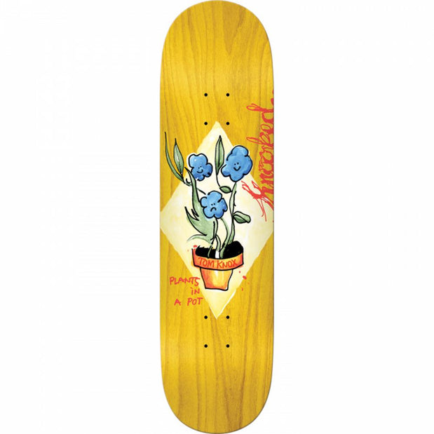 Krooked Knox Blue Flowers 8.5" Skateboard Deck - Longboards USA