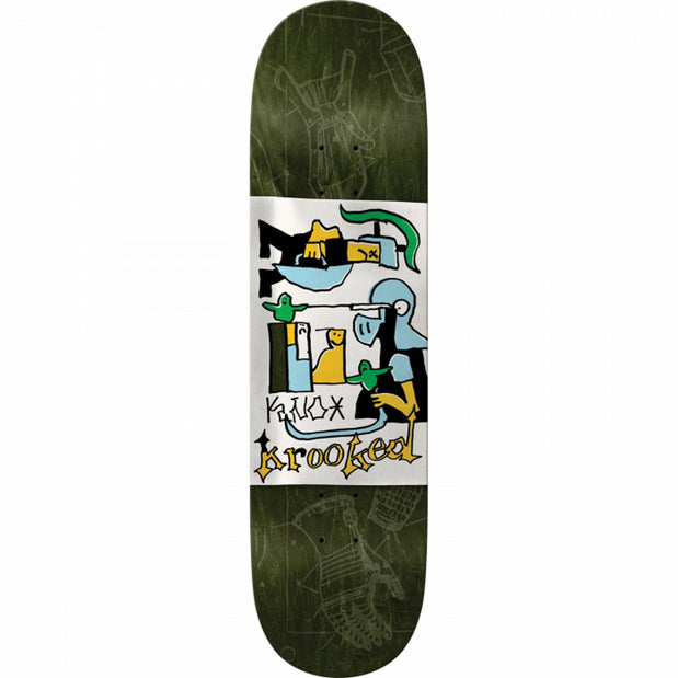 Krooked Knox Grenadier 8.28" Green Skateboard Deck - Longboards USA