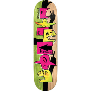 Krooked Narvaez F-Off 8.38" Skateboard Deck - Longboards USA