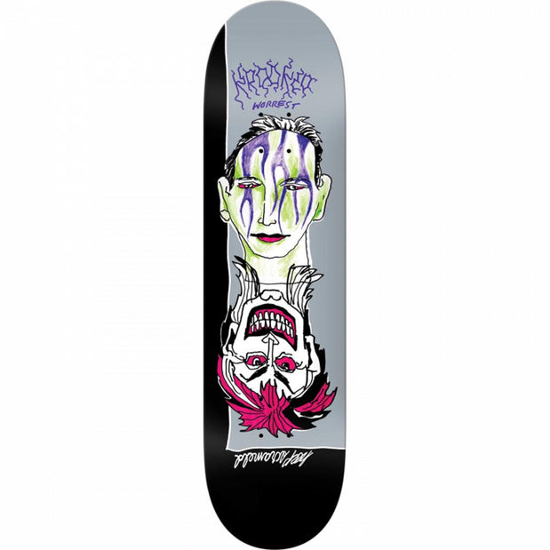 Krooked Worrest Satans Service 8.3" Slick Skateboard Deck - Longboards USA