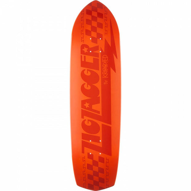 Krooked Zagger Tonal 32.38" Cruiser Skateboard Deck - Longboards USA